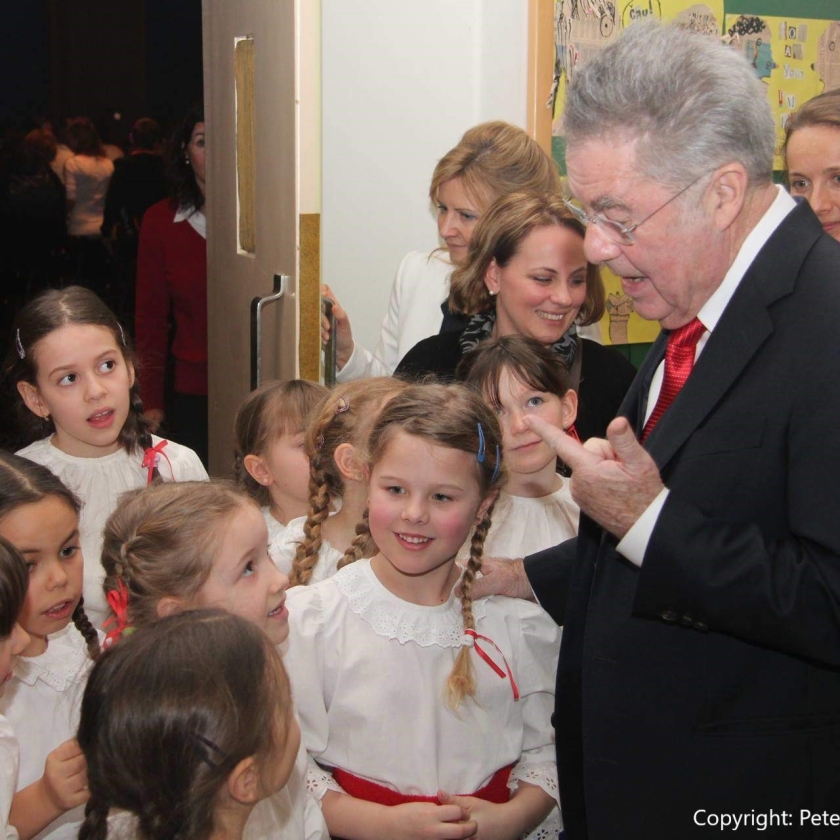 Vystoupení pro prezidenta Rakouska při návštěvě škol Komenského | 2014